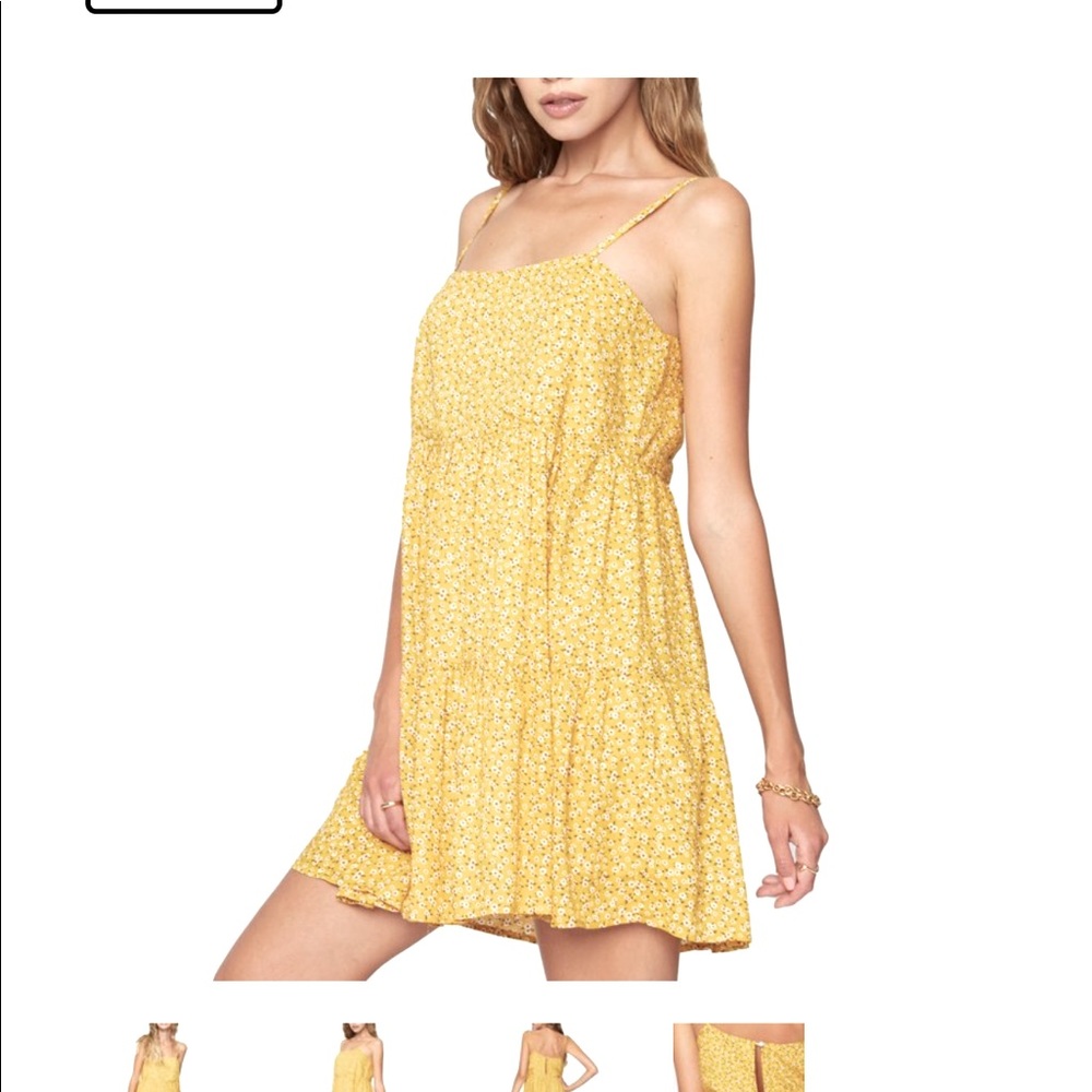 Yellow flower sundress